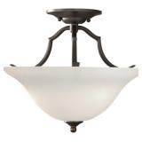 Feissï¿½ 2-Bulb Semi-Flush Mount in Bronze