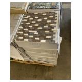 12" x 12" Glass Blend Staggered Mosiac Tile x 120
