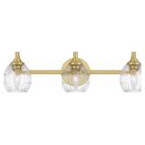 Ashley 3-Bulb Vanity Light in Brass x 2