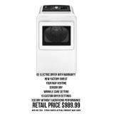 GE Electric Dryer With Warranty