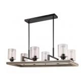 DSI Lighting 6-Bulb Linear Chandelier