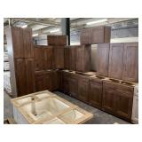 15pc. Silvercreek Rustic Hickory 36" Kitchen