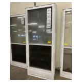 34" x 80" RH Aluminum Storm Door x 2