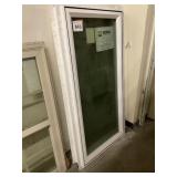 29-1/2" x 59-1/2" White Vinyl Stationary Window x2