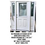 RH Prehung Exterior Entry Door With Sidelites