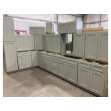 RTA 15pc. Silvercreek Fresh Sage 36" Kitchen