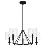 Ashley 5-Bulb Chandelier in Black