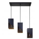 DSI Lighting 3-Bulb Pendant Light in Black