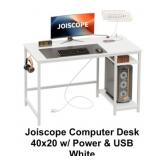 Joiscope Computer Desk 40x20 w/Power & USB