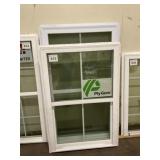 Plygem Mixed Single Hung White Windows x 2