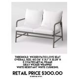 Threshold Wicker Patio Love Seat