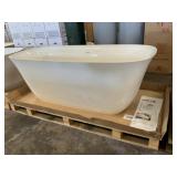 67" Aquabella Freestanding Bathtub In White