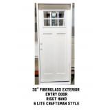 32" RH Fiberglass Exterior Entry Door