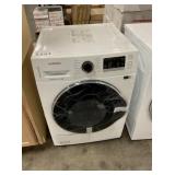 White Samsung Front Load Electric Dryer
