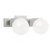 Quoizelï¿½ 2-Bulb Vanity Light in Nickel x 2