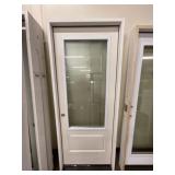 32" x 80" RH Fiberglass 3/4-Deco Exterior Door