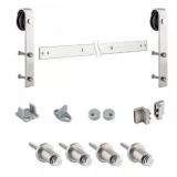 Barn Door Hardware Kit in Satin Nickel