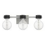 Quoizelï¿½ 3-Bulb Vanity Light in Nickel