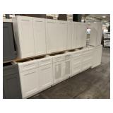 11pc. White Cabinet Pieces
