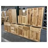 9pc. Hickory Shaker Cabinet Pieces