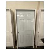 36" x 80" RH Steel 6-Panel Exterior Door