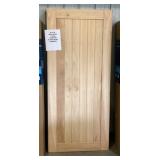 36" Cedar 1 Panel Barn Door w/ Hardware