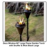 Set of 2 Large Flame Garden Torch