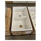 Fireclay 50/50 33" Double Bowl Farm Sink