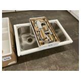 American Standard Stainless Sink Faucet Combo