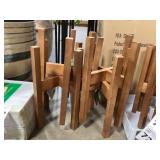 Box of (6) 15" Wood Plant Stand
