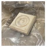 Case of 4-1/2" Poplar Rosette Casing Blocks