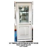 32" LH Fiberglass Exterior Entry Door