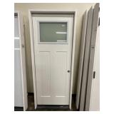 32" x 80" RH Fiberglass Craftsman Style Ext. Door