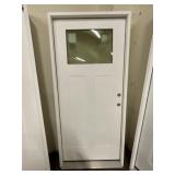 36" x 80" LH Fiberglass Craftsman Style Ext. Door