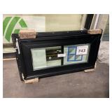 2' x 1' Black Vinyl Picture WindowWindow