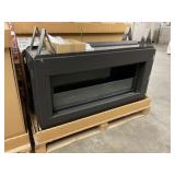 43' Natural Gas Ventless Linear Fireplace in Black