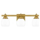 Ashley 3-Bulb Vanity Light in Gold