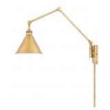 Ashley 1-Bulb Wall Sconce in Brass