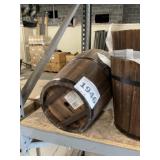 12' Dark Flame Wood Bucket x2