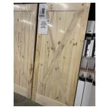38' x 84' Knotty Pine X-Style Barn Door Slab
