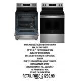 Whirlpool Electric Stove With Warranty