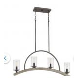 Quoizelï¿½ 4-Bulb Linear Chandelier in Black