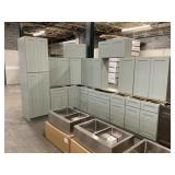 15pc. Silvercreek Fresh Sage 36' Kitchen