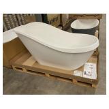 67' Aquabella White Freestanding Bathtub