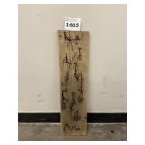 30-3/4' x 8-3/4' Lichtenberg Fractal Burnt Board