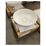 16' Diameter Round Vessel Sink In White x2