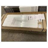 55' White Aquabella Wall Mounted Counter Top Sink