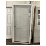 36' x 80' RH Steel 6 Panel Exterior Door