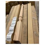 3-1/2' x 42' Oak Newel Posts x 10pcs.