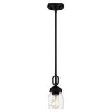 Ashley 1-Bulb Mini Pendant in Black x 4